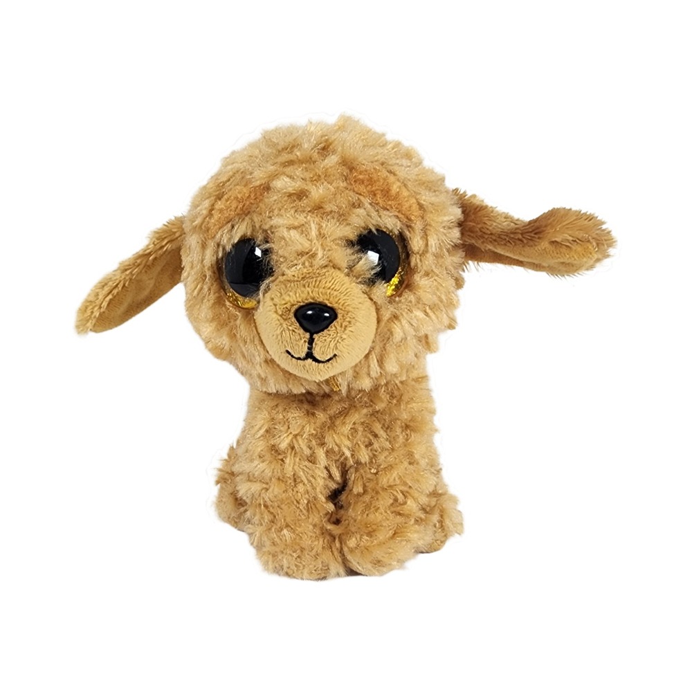 Ty Beanie Boos Noodles the Golden Doodle Tan Puppy Dog Glitter Eyes 6 inch Plush
